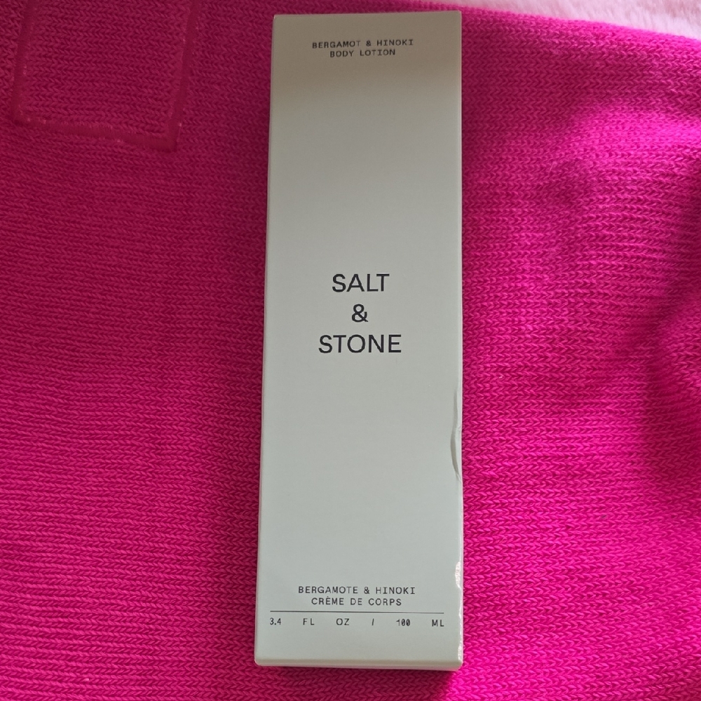 Salt & Stone Bergamot & Hinoki Body Lotion - White Bottle